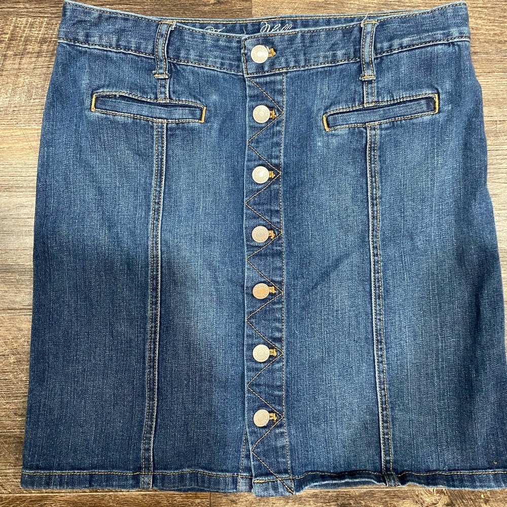 Button down Jean skirt